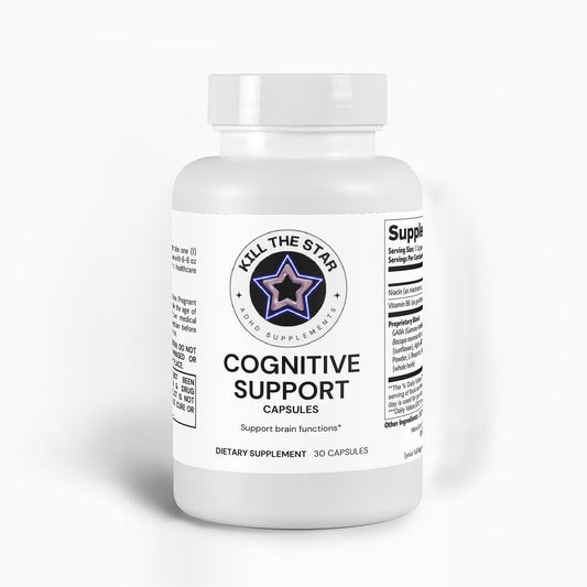 Cognitive Support Supplement with Omega-3 & Bacopa Monnieri - 30 Capsules - Kill the Star