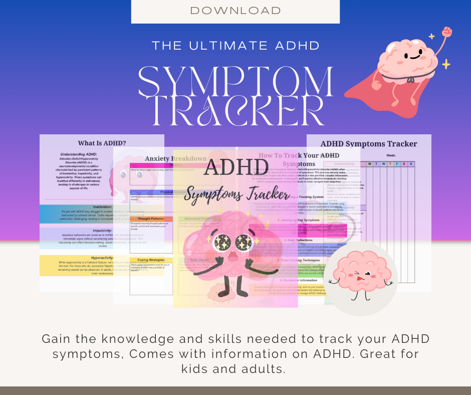 Free ADHD Symptom Tracker Workbook with Expert Insights & Interactive Exercises - Kill the Star