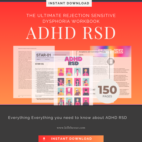 ADHD RSD Workbook: Understanding and Managing Rejection Sensitive Dysphoria (RSD) in Adults with ADHD