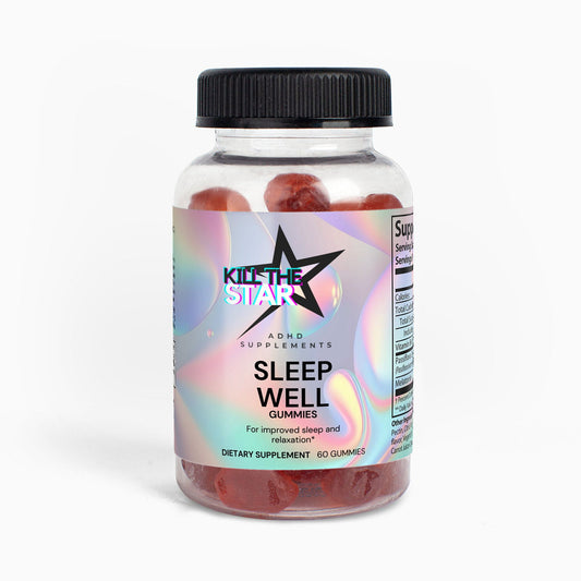 Sleep Gummies For Adults - 60 Passion Fruit Flavored Gummies With Melatonin & Passiflora Extract - Kill the Star